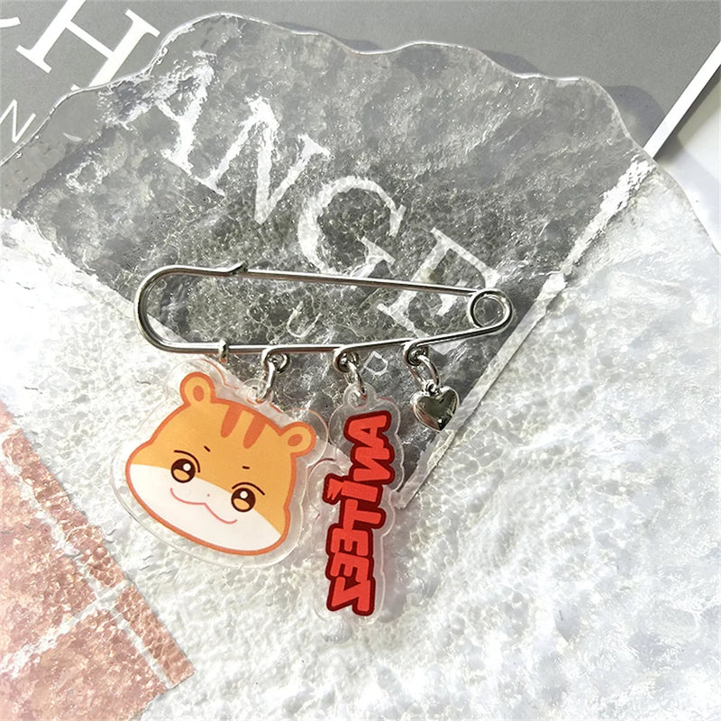 ATEEZ Cartoon Brooch Pins Accessories