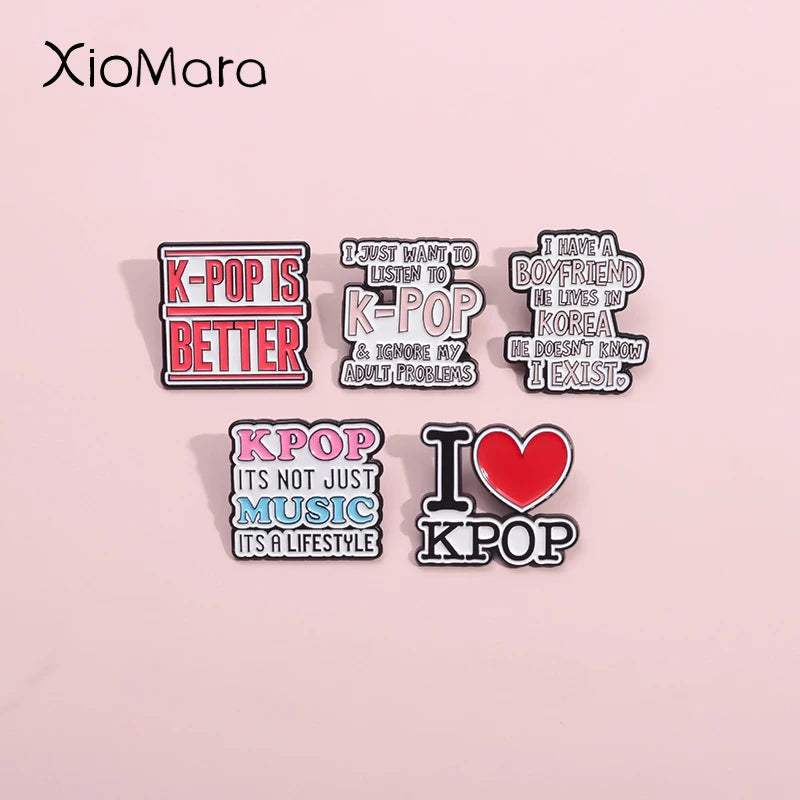 KPOP Group Enamel Pin Brooch