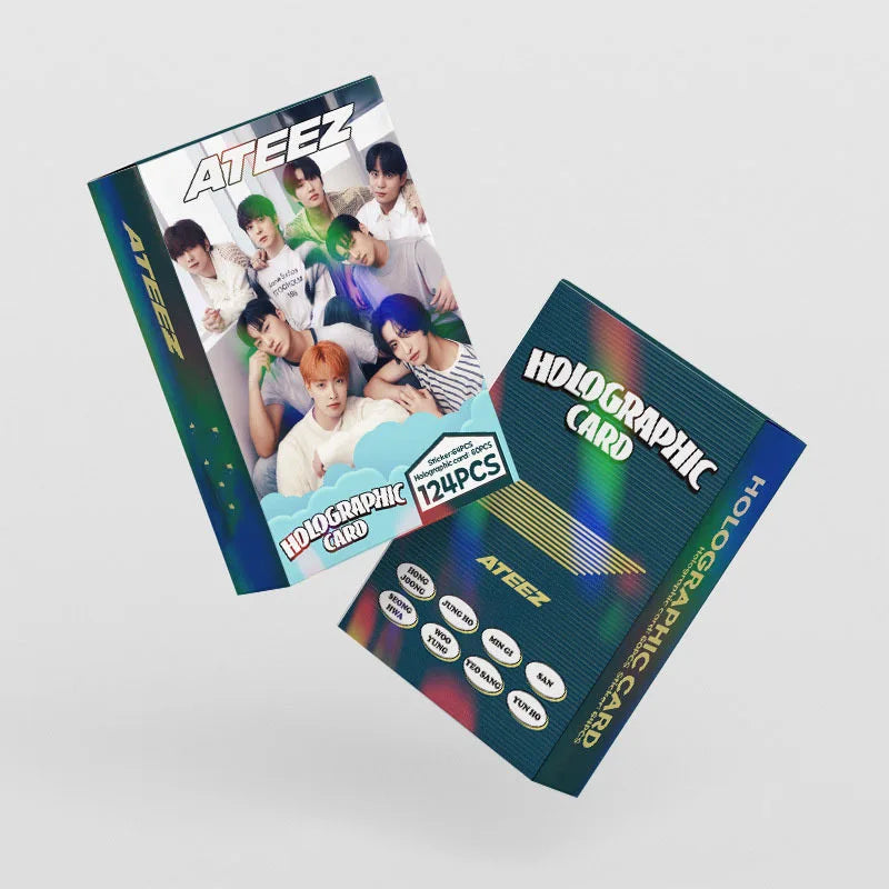 ATEEZ Album LOMO Cards Laser Hologram Photo Cards