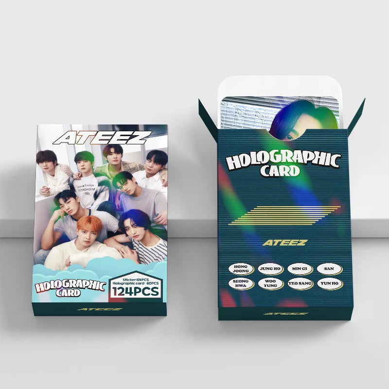 ATEEZ Album LOMO Cards Laser Hologram Photo Cards