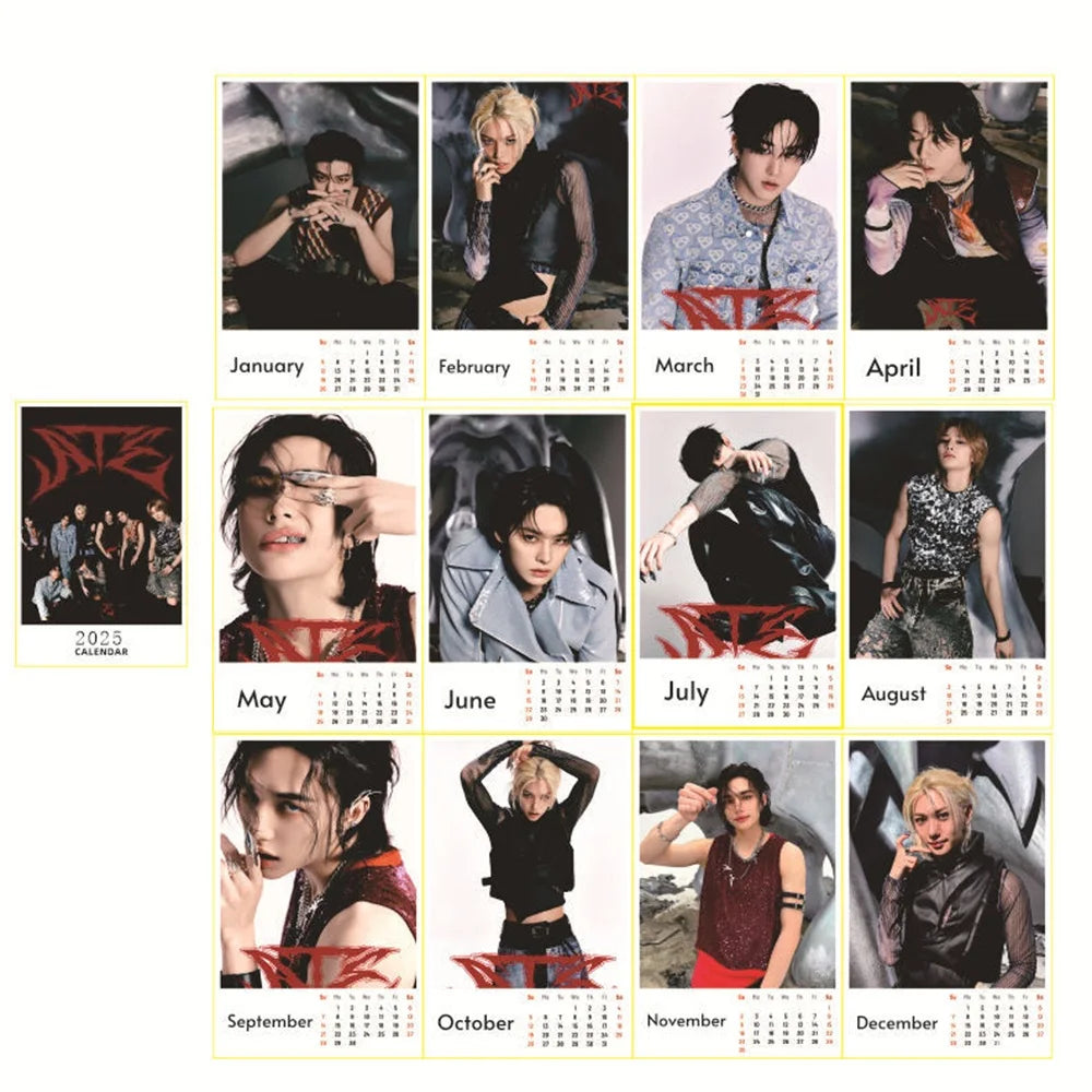 Random KPOP Groups 2025 Calendar Collection