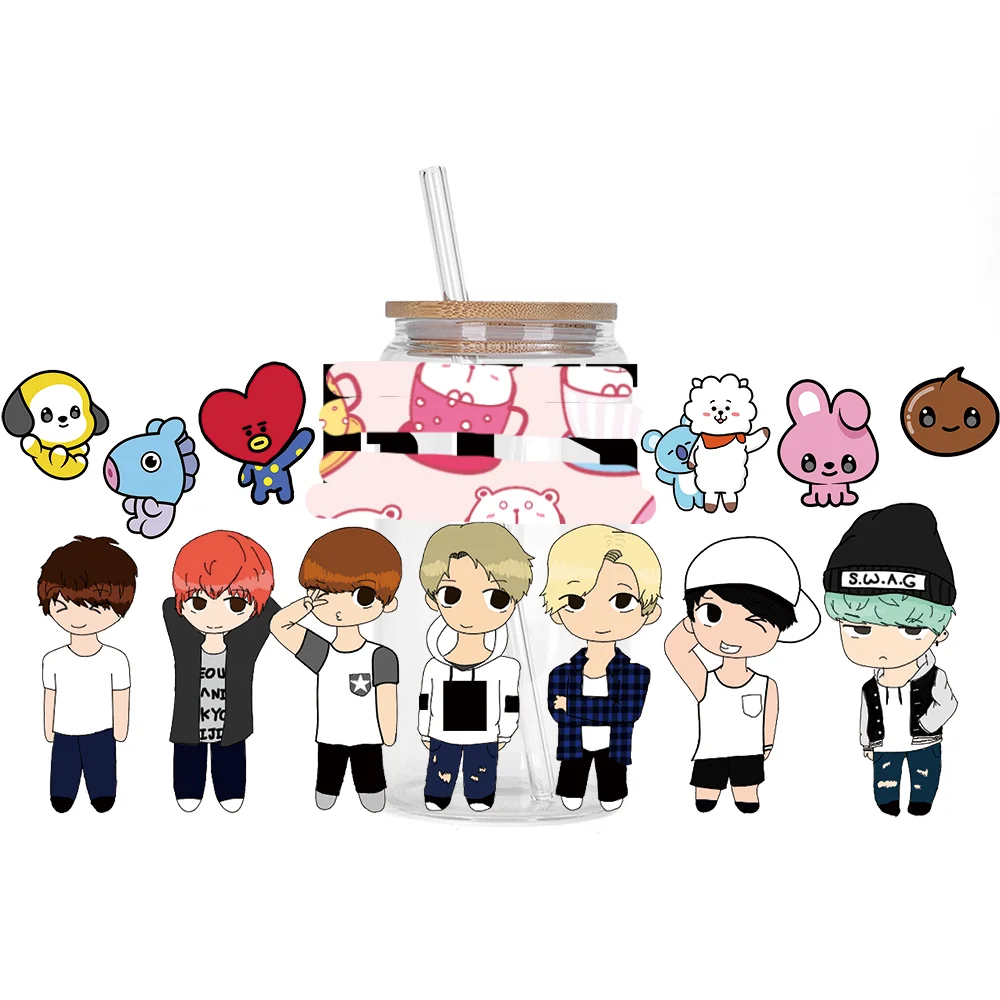 Bangtan Boys Waterproof 3D Stickers for Cups