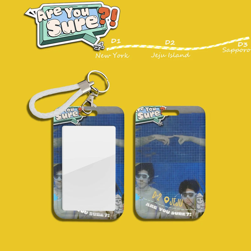 Bangtan Jikook Are You Sure ID Card Holder Keychain