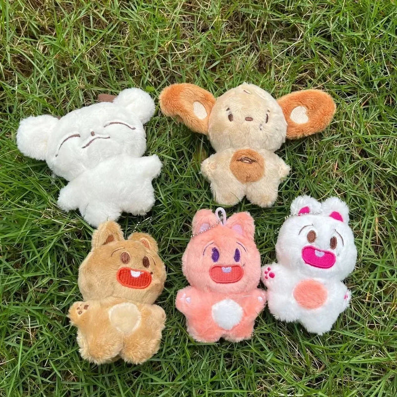 KPOP 17 Plush Doll Keychains Rings Collection