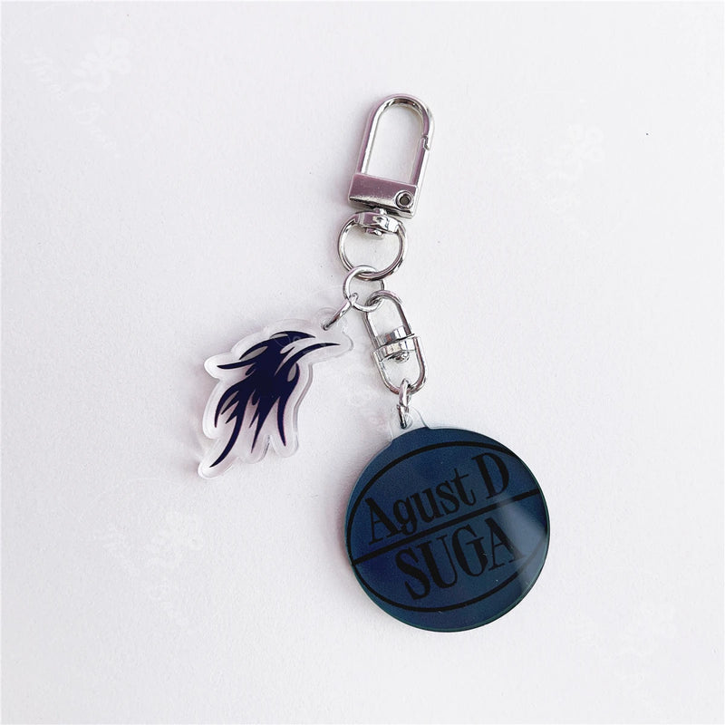 Bangtan Jhope AgustD Cute Acrylic Keyring Keychain