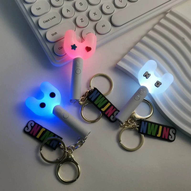 NWJNS Bunnies Mini Light Stick Keyring Keychain