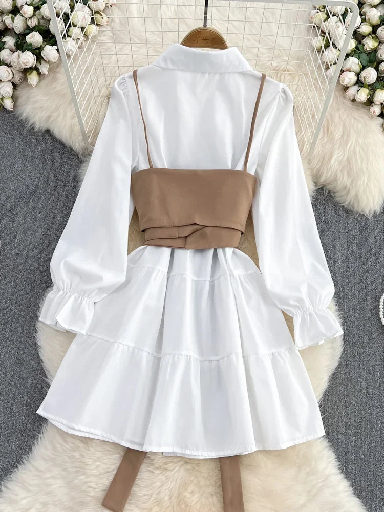 Korean Casual Slim Vest Dress for Women