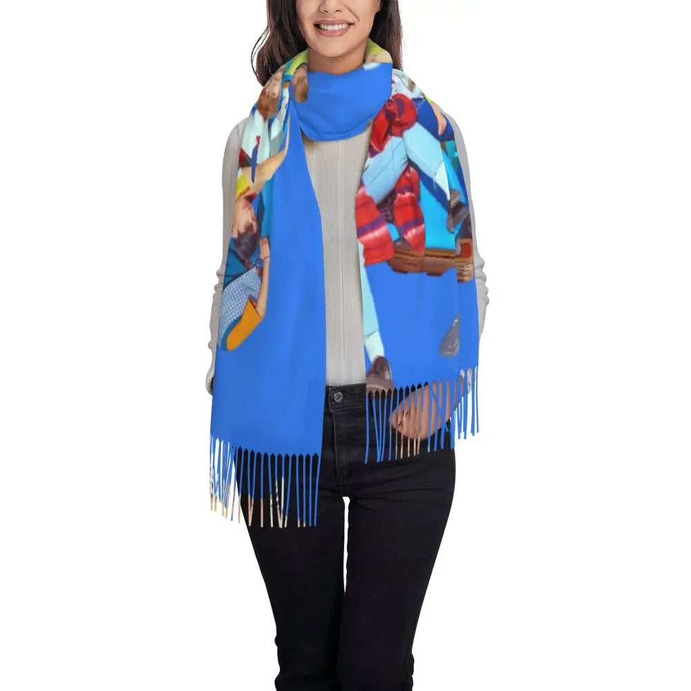 Printed Kpop ATEEZ Logo Scarf