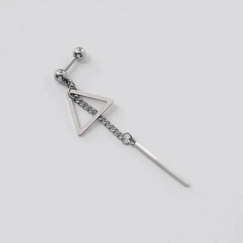 Kpop Stray Kids Felix Triangle Tassel Strip Dangle Earring