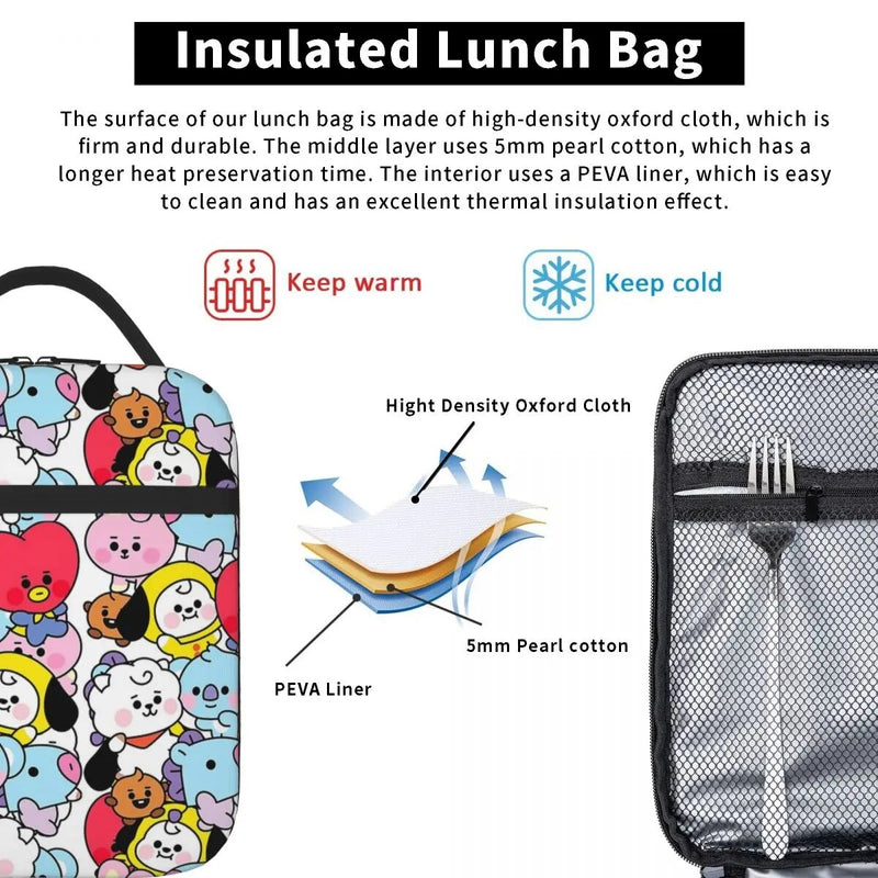 Bangtan21 Thermal Lunch Bags