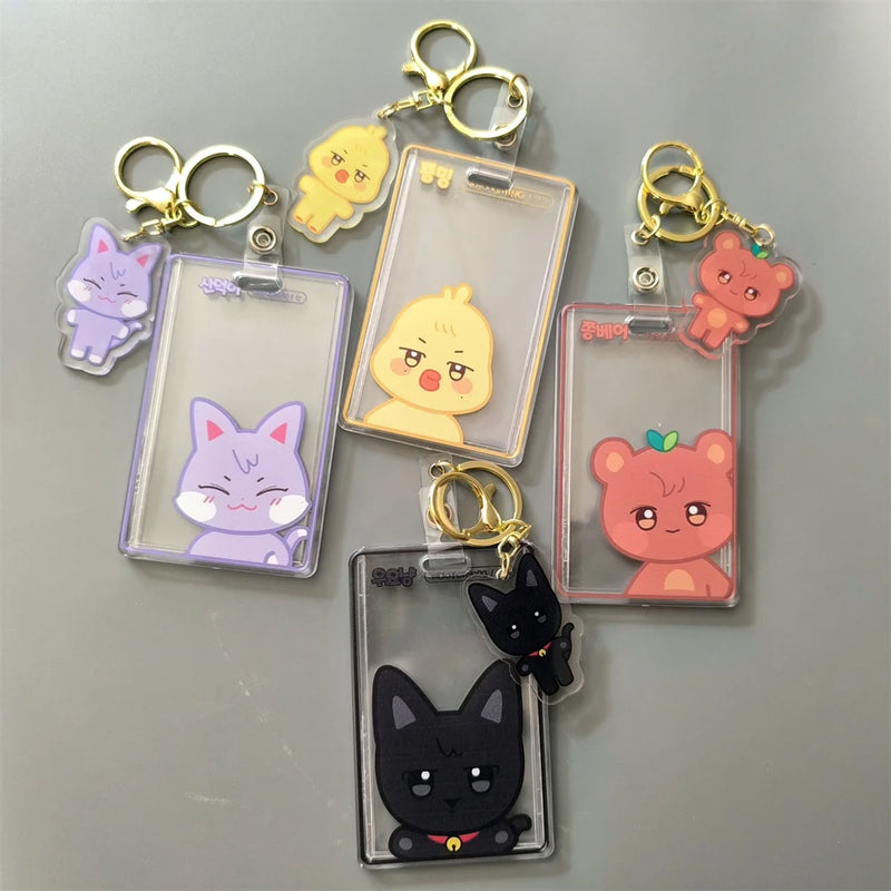 KPOP ATEEZ Aniteez Keychain and Card Holder