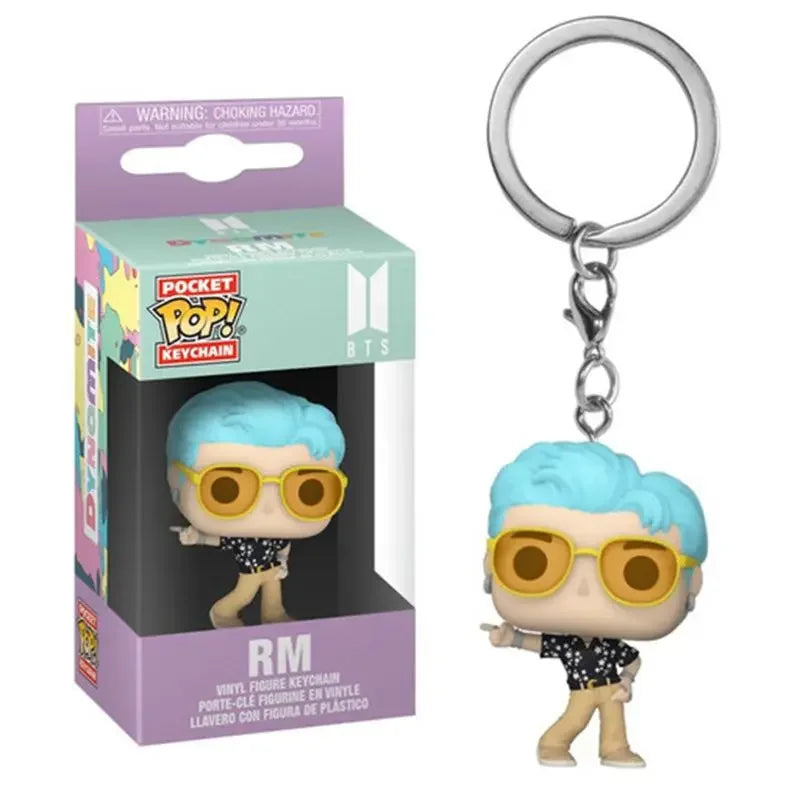 Bangtan Boys Vinyl Figure Cartoon Toy Keychain