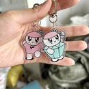 Seventeen Bongbongee and Bear Keychain