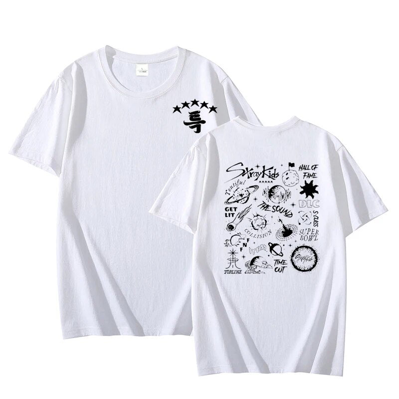 Stray Kids 5 Star New Album Fashion T-Shirt Merch V2