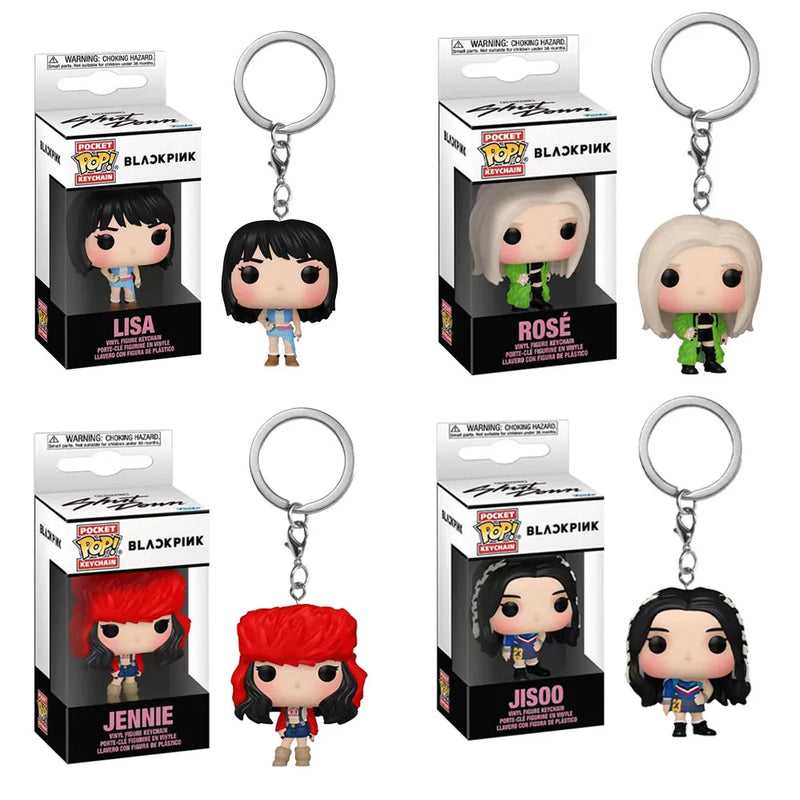 KPOP Black pink Vinyl Figure Keychain Collection