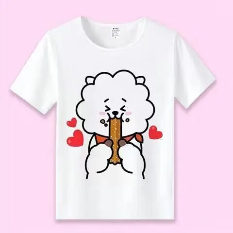 Bangtan21 Characters White Shirt