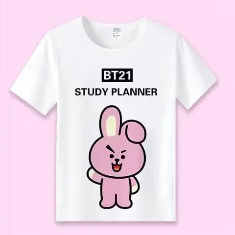 Bangtan21 Characters White Shirt