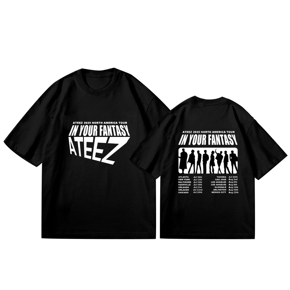 ATEEZ 2026 North America Concert Tour Black Shirt
