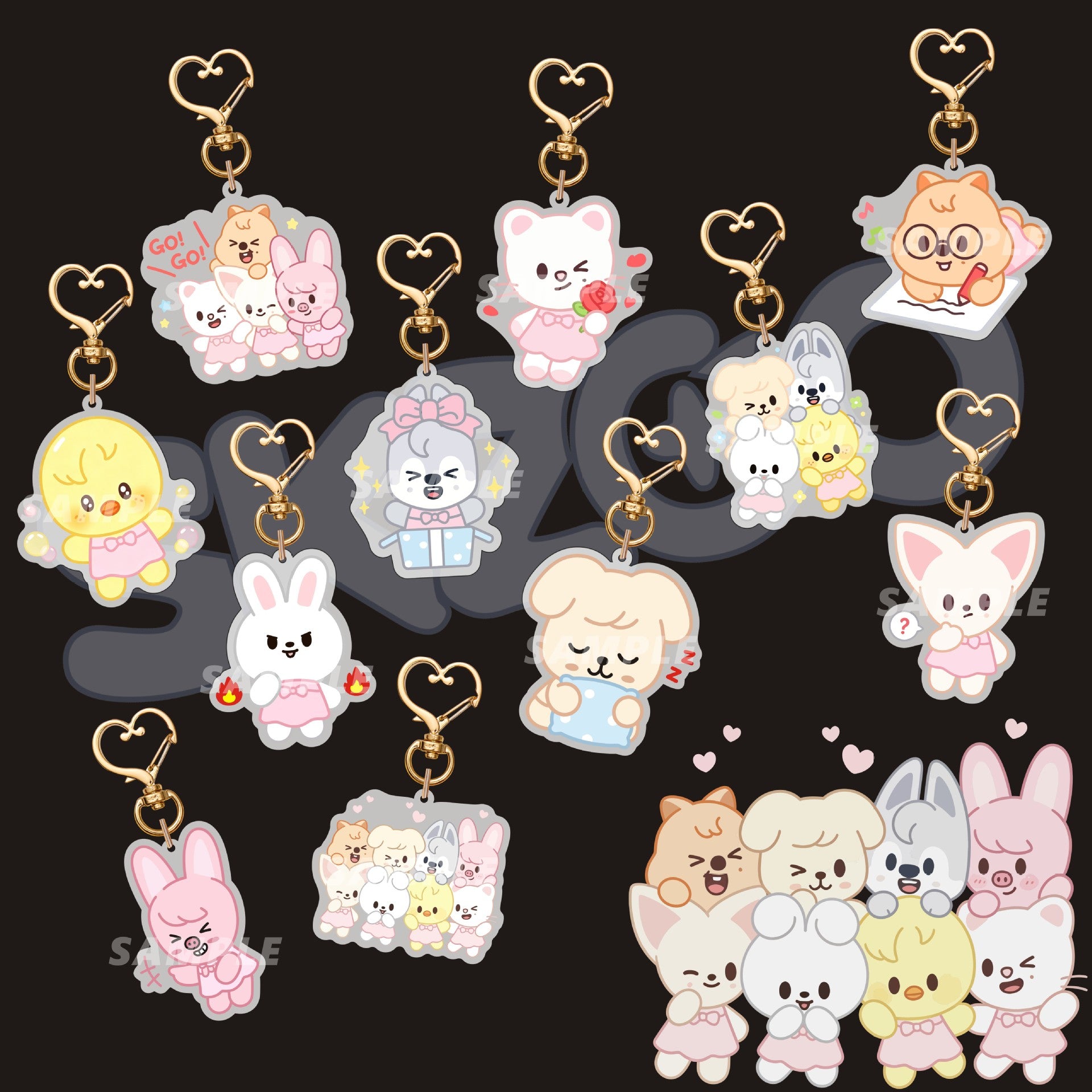 Stray Kids Skzoo 2026 Cute Keychain Accessories