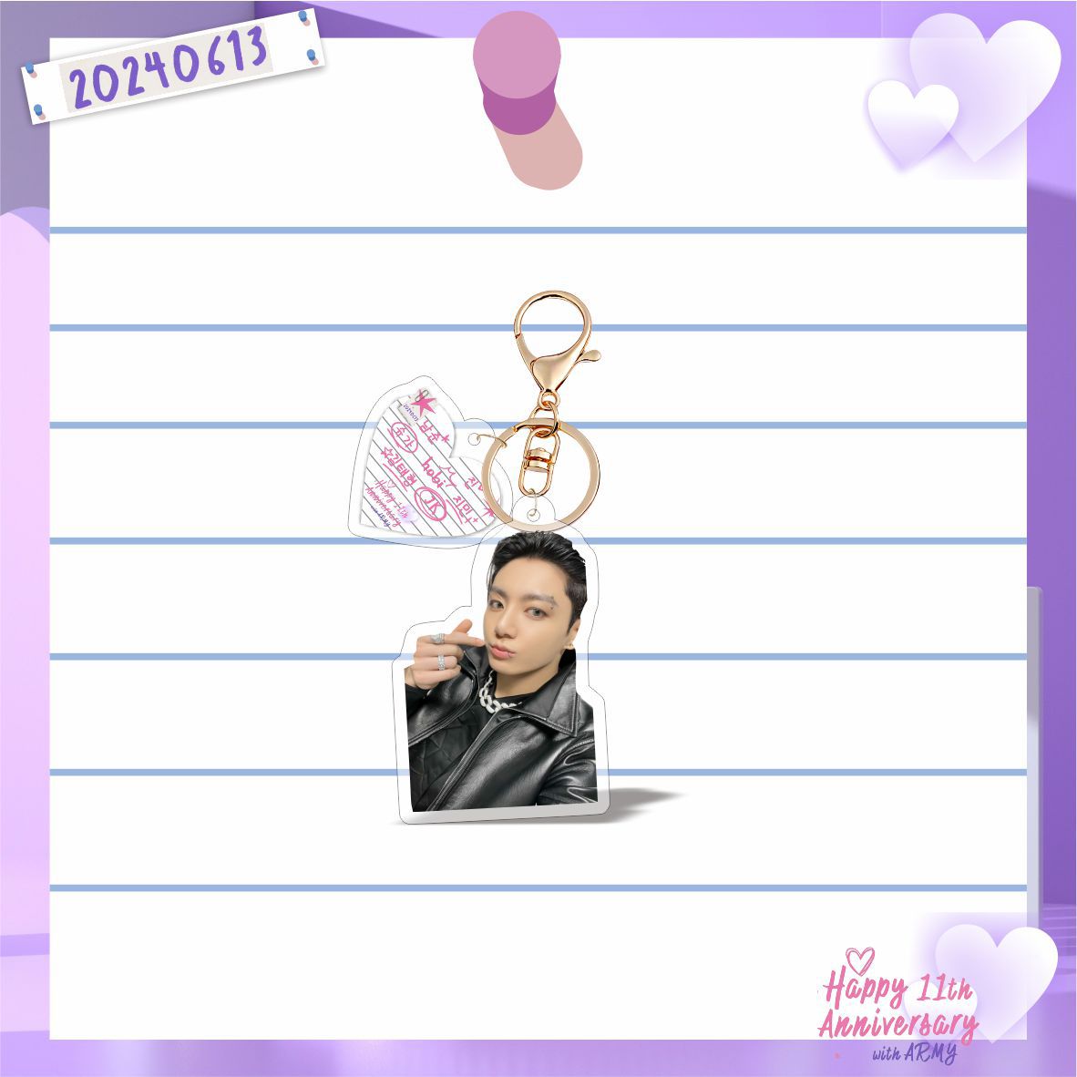 Bangtan Boys FESTA 11th Anniversary Keychains