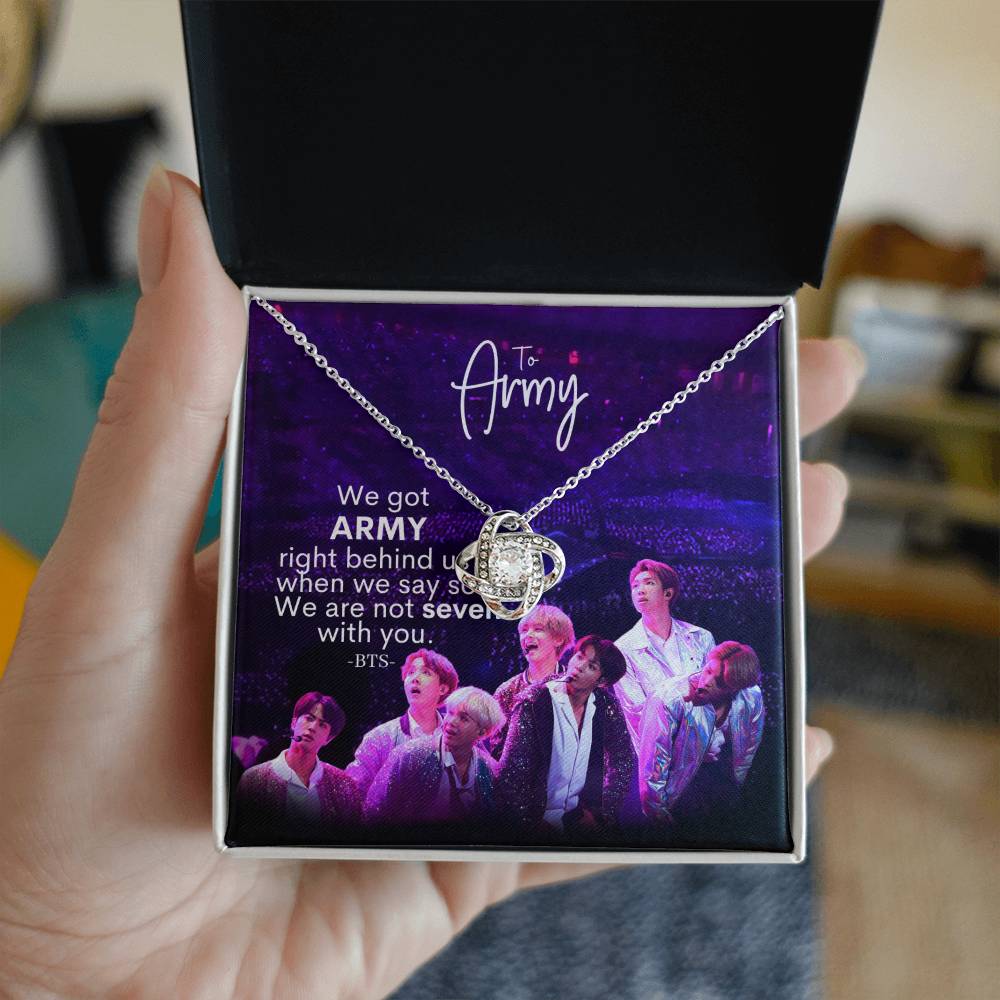 We Got Army Love Knot Necklace