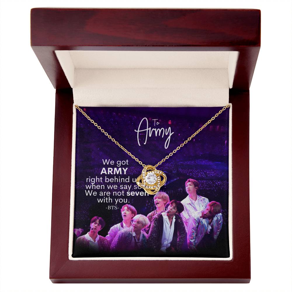 We Got Army Love Knot Necklace