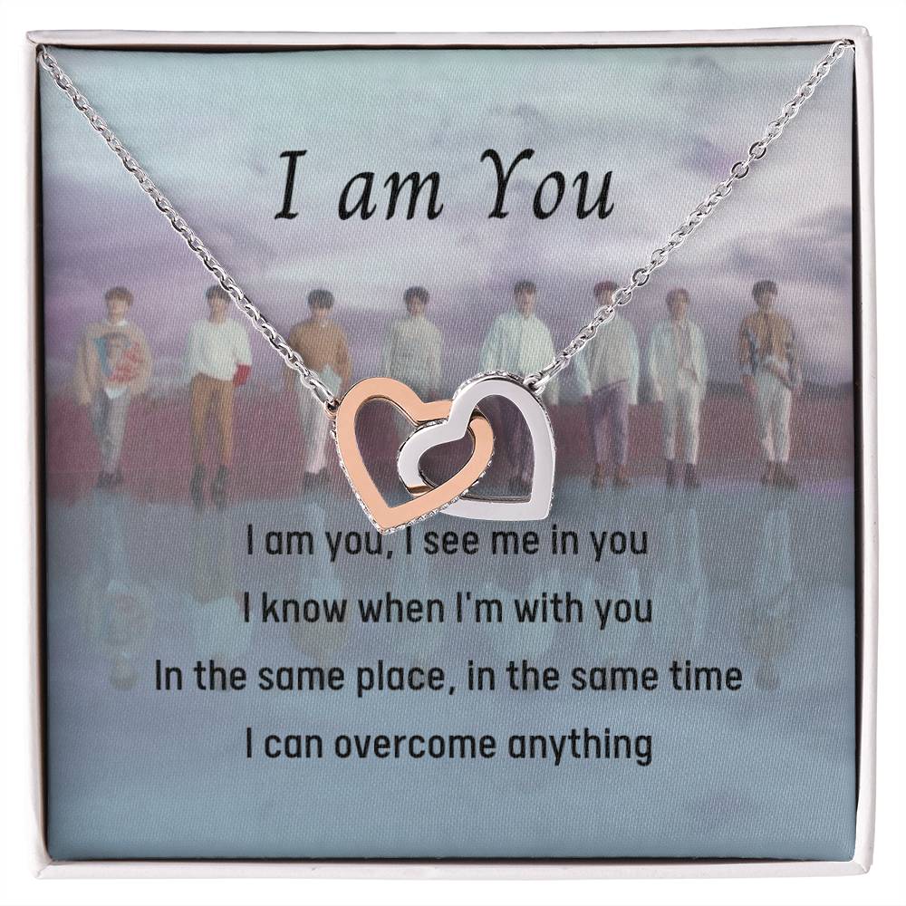 I Am You Stray Kids Interlocking Hearts Necklace