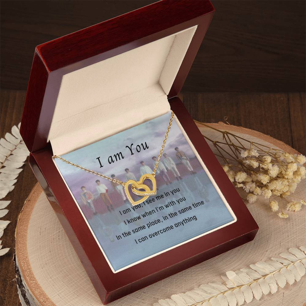 I Am You Stray Kids Interlocking Hearts Necklace