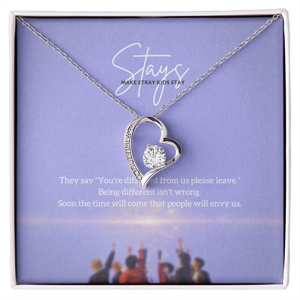 Make Stray Kids Stay Interlocking Hearts Necklace