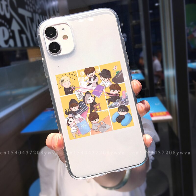 KPOP Stray Kids Transparent Phone Case For iPhone