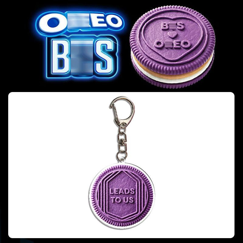 Bangtan Boys Oreo Purple Keychain Accessories