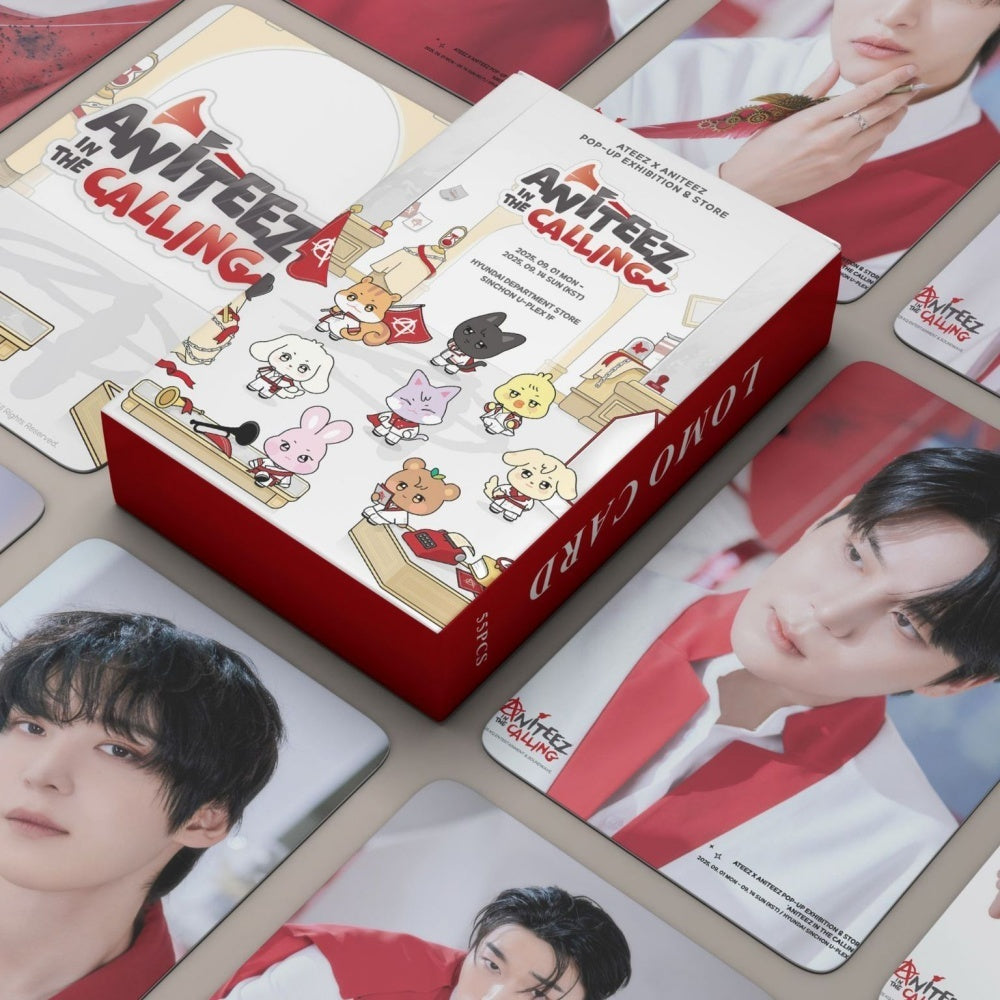 ATEEZ Aniteez in the Calling Lomo Cards