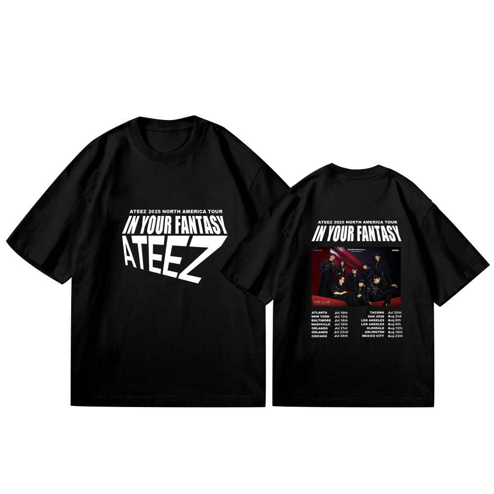 ATEEZ 2026 North America Concert Tour Black Shirt
