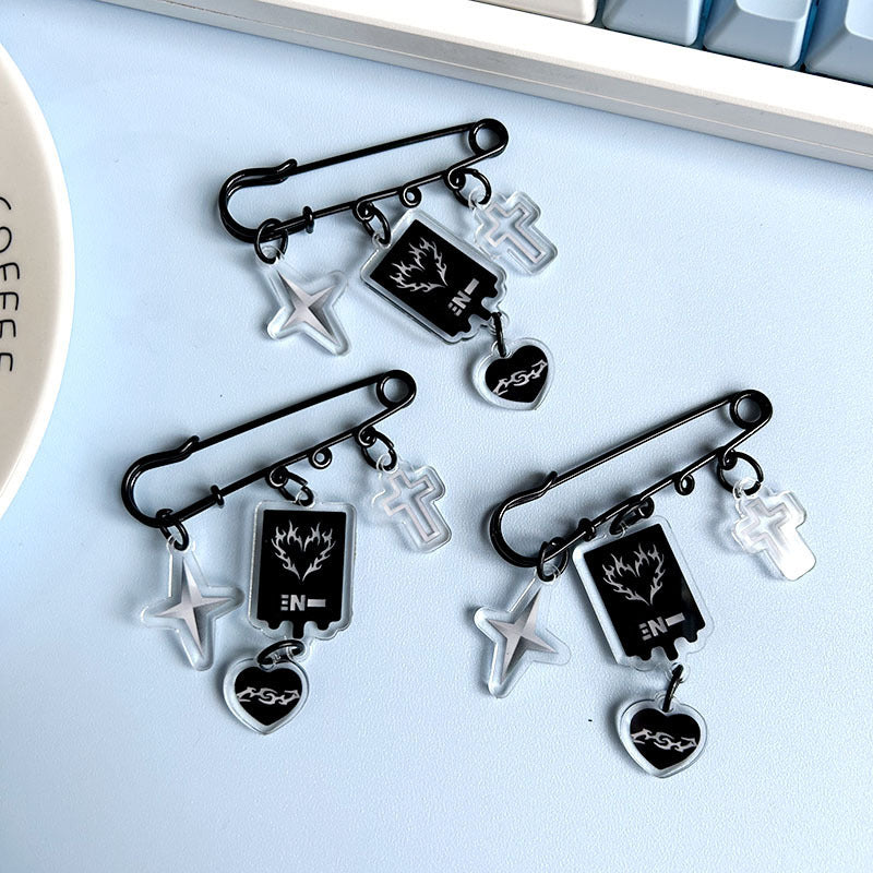 Enhypen Pin Keychain Badge