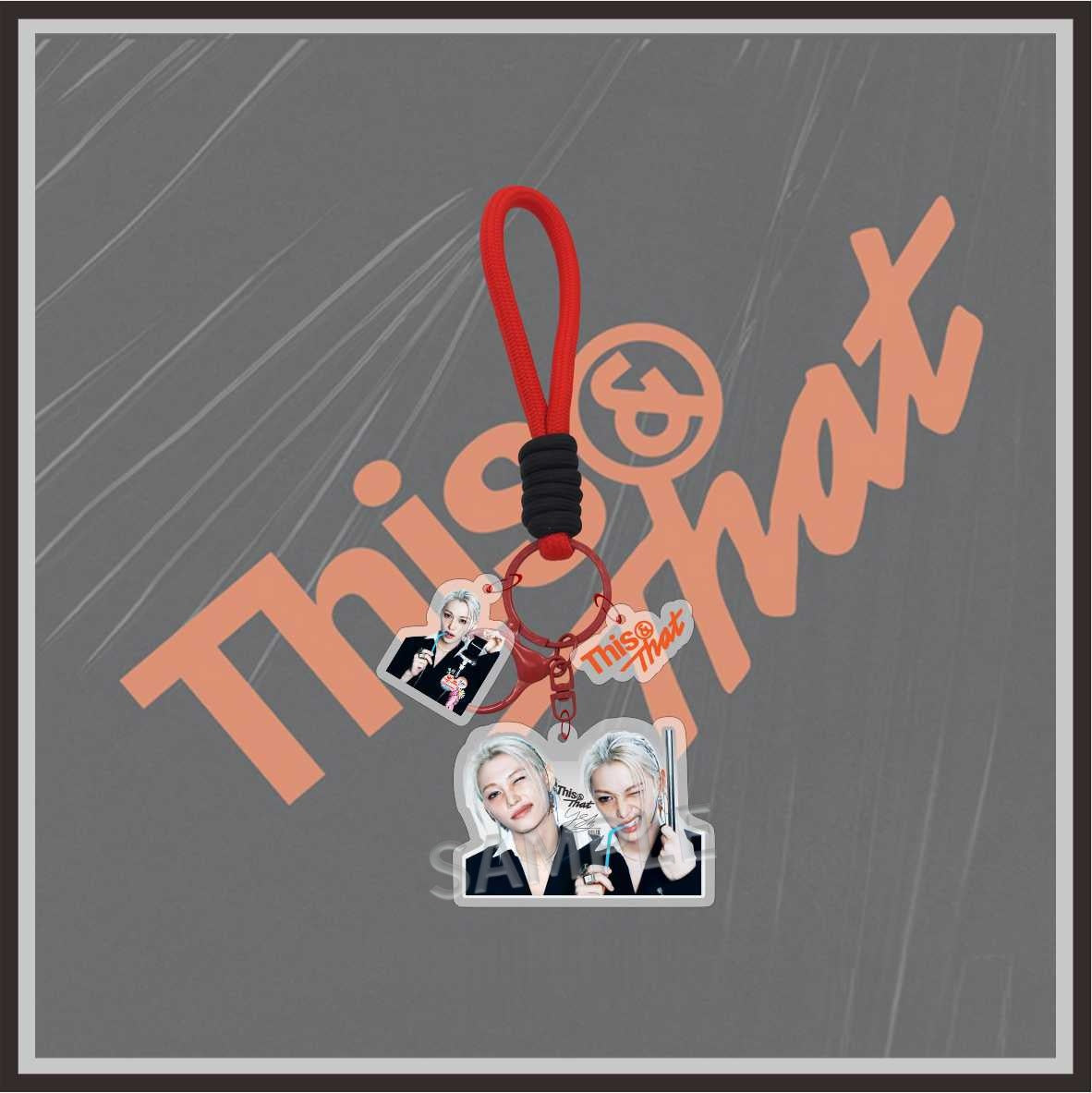 Straykids This & That Keychain Orange Accessories