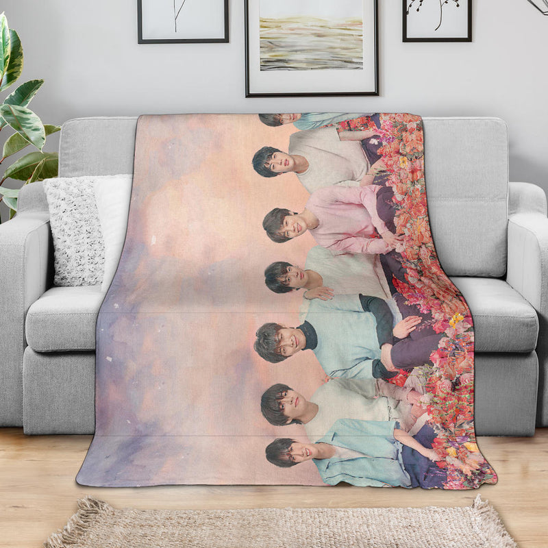 Bangtan Boys Pastel Blanket