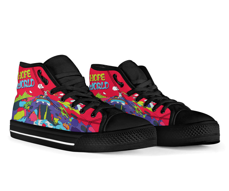 Bangtan Boys Hope World High-Tops mit schwarzer Sohle