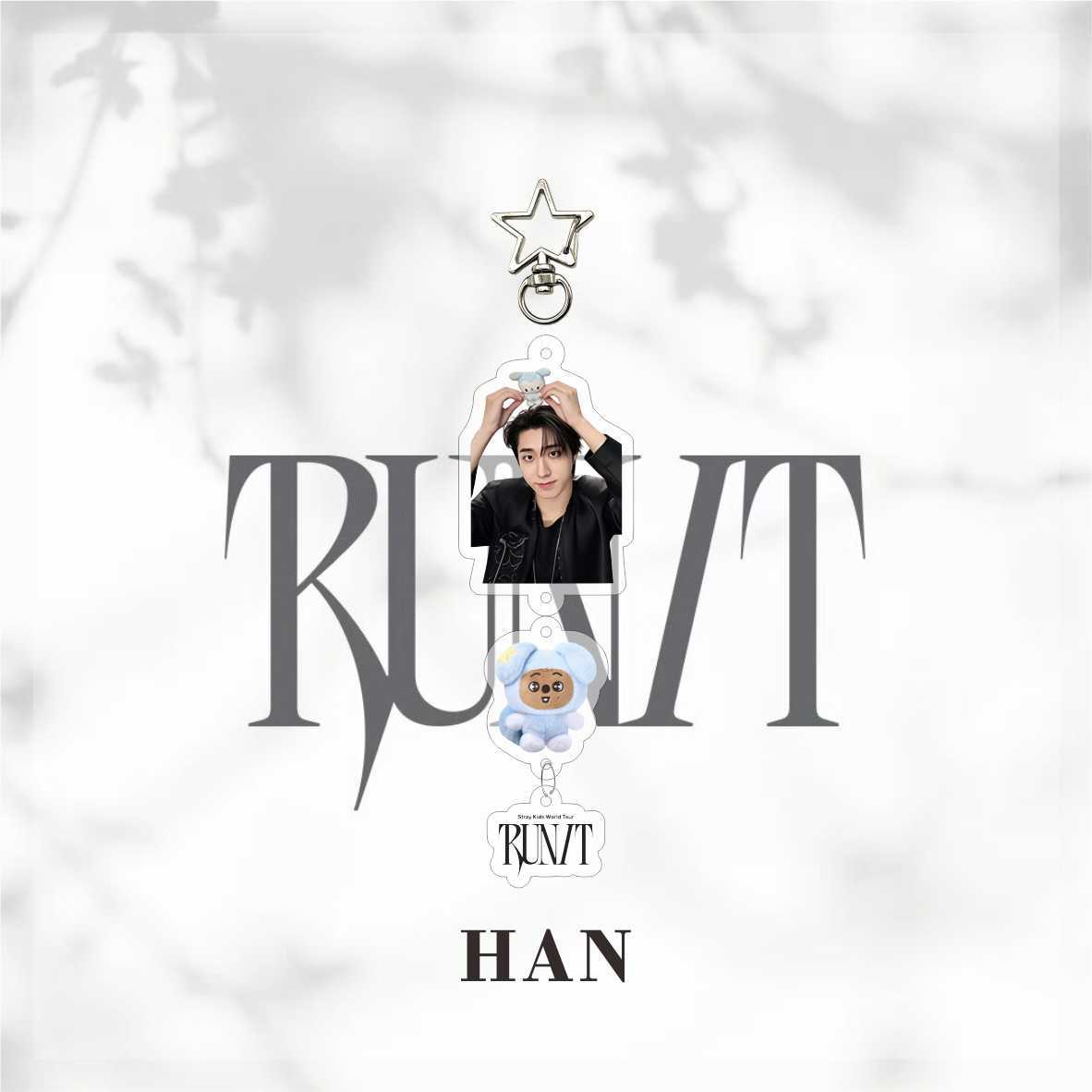 Stray Kids Run It 2026 White Keychain Accessories