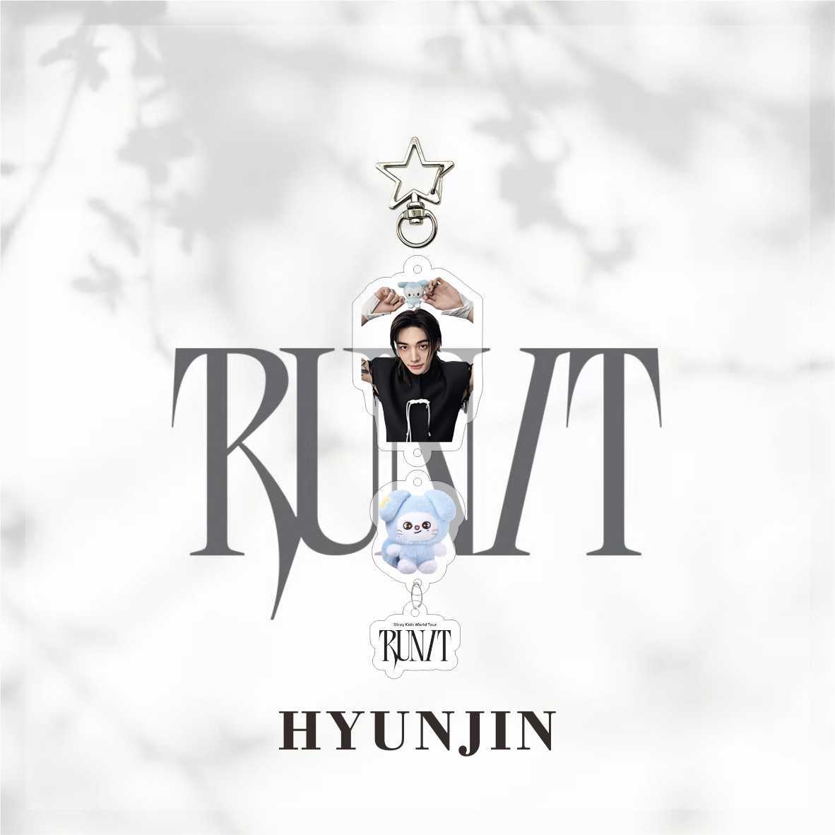 Stray Kids Run It 2026 White Keychain Accessories