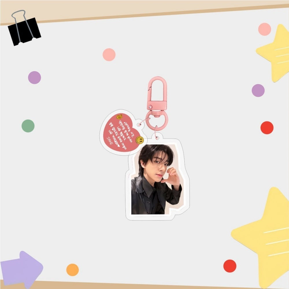 Enyhpen Heart Keychain Accessories