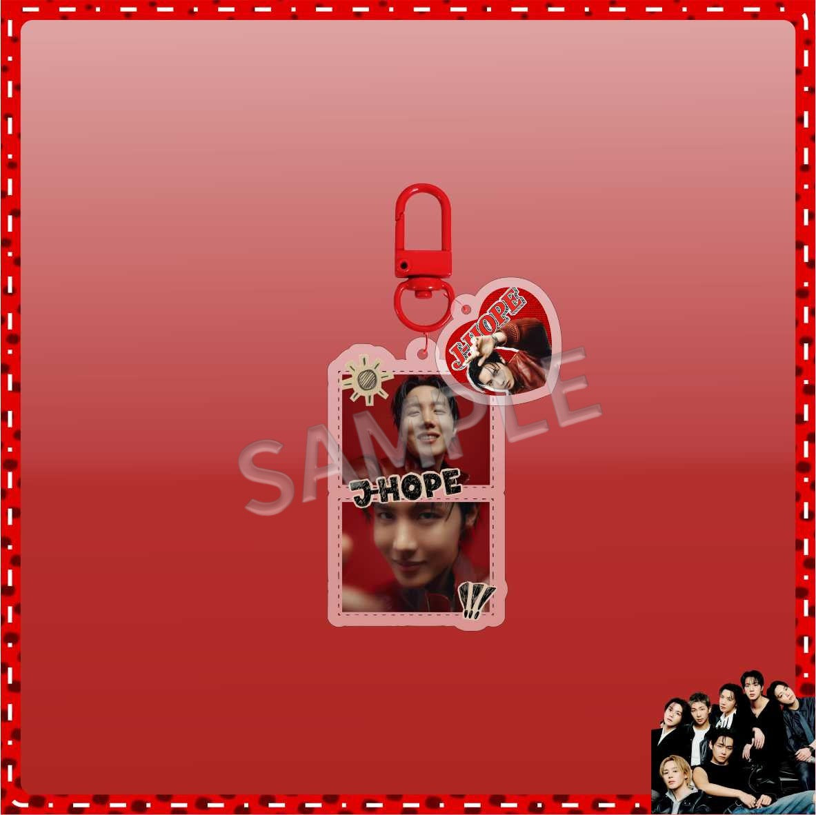 Bangtan Boys 2026 Red Cute Keychain