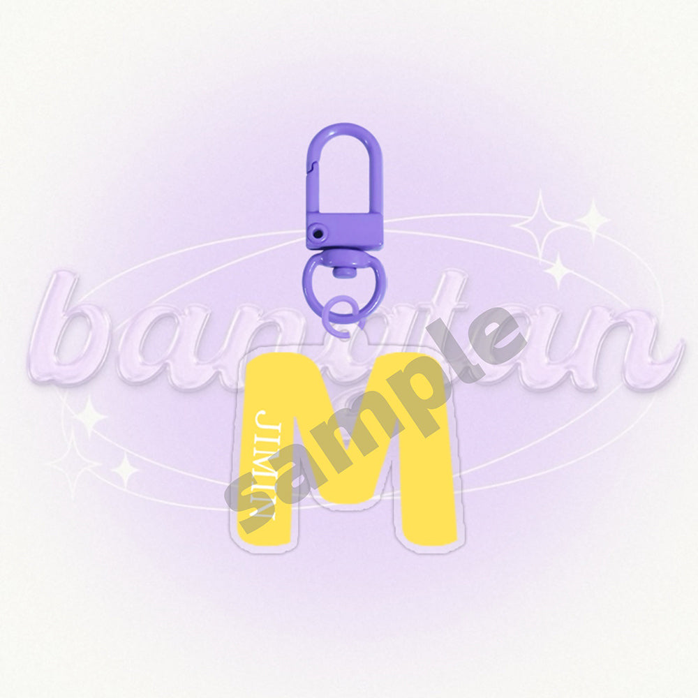 Bangtan Boys 2026 Letter Names Colorful Keychain