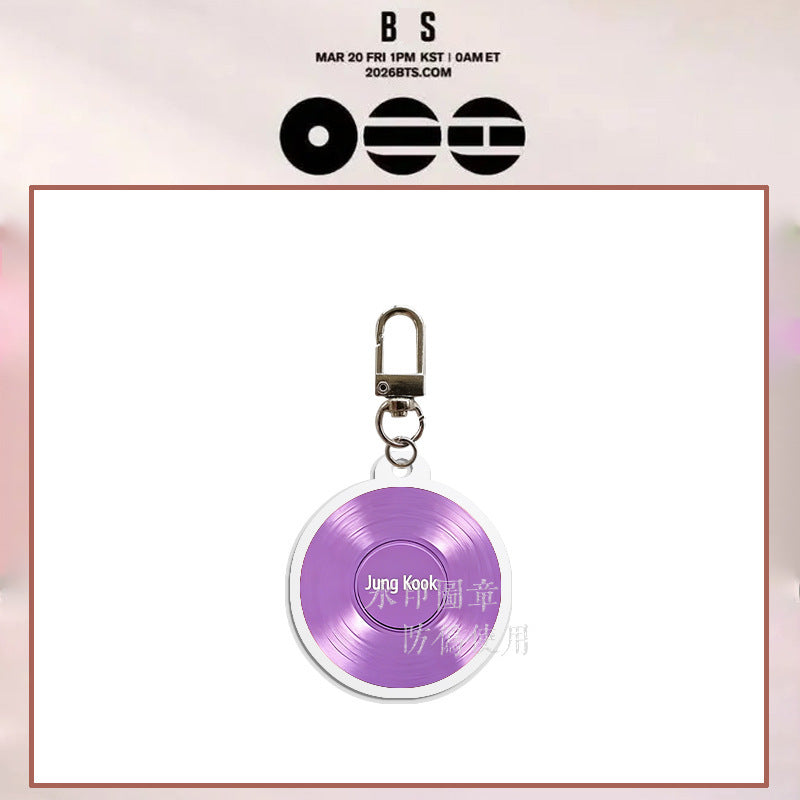 Bangtan Boys 2026 World Tour CD Keychain Accessories
