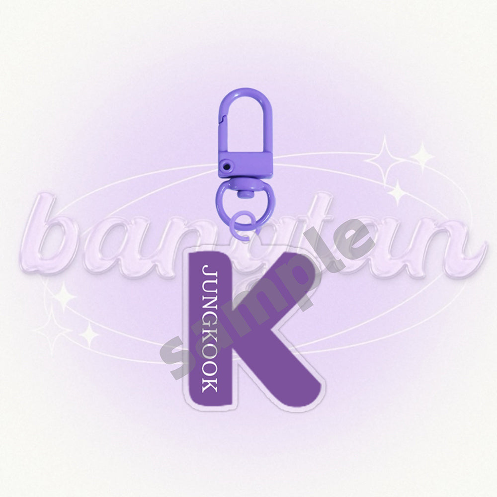 Bangtan Boys 2026 Letter Names Colorful Keychain