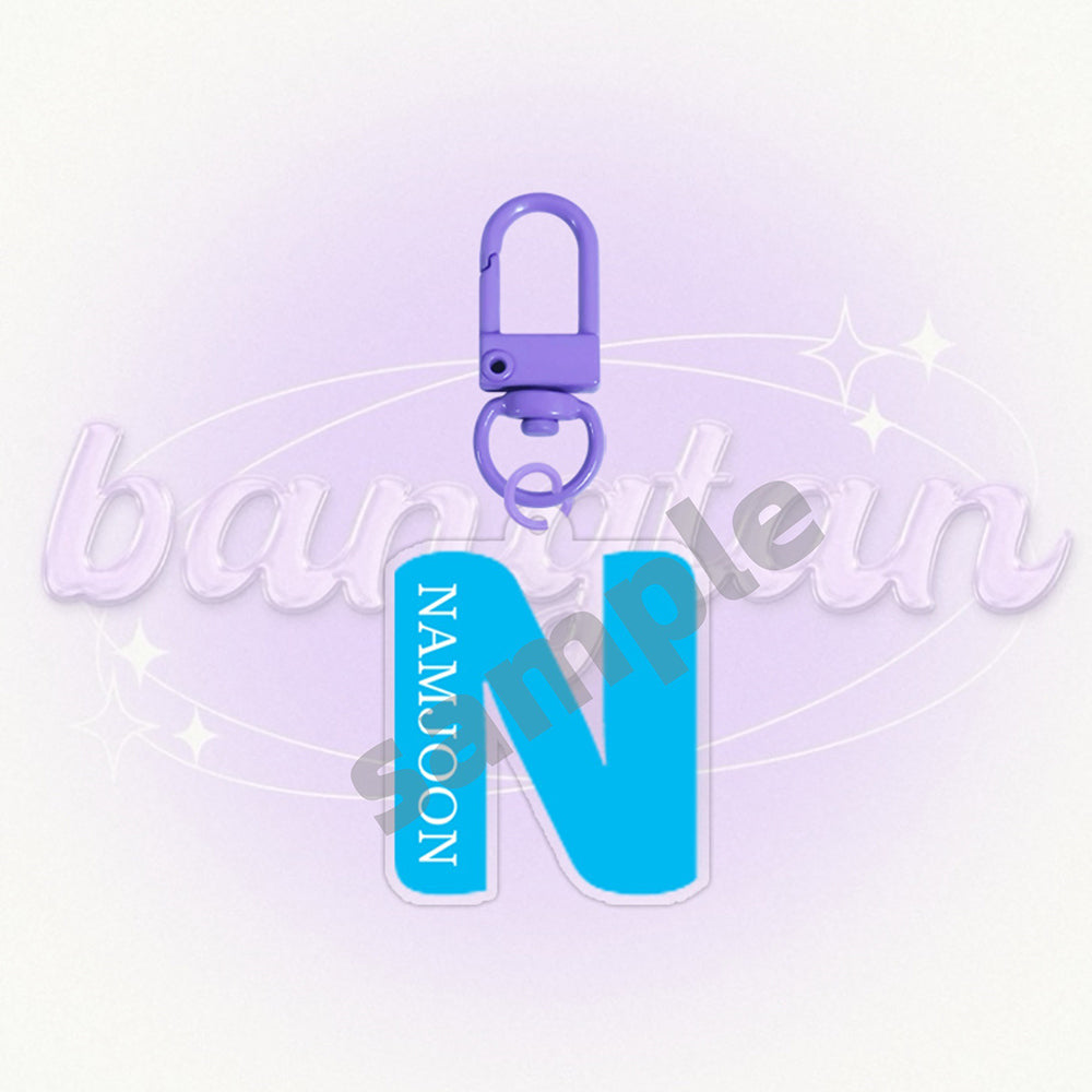 Bangtan Boys 2026 Letter Names Colorful Keychain