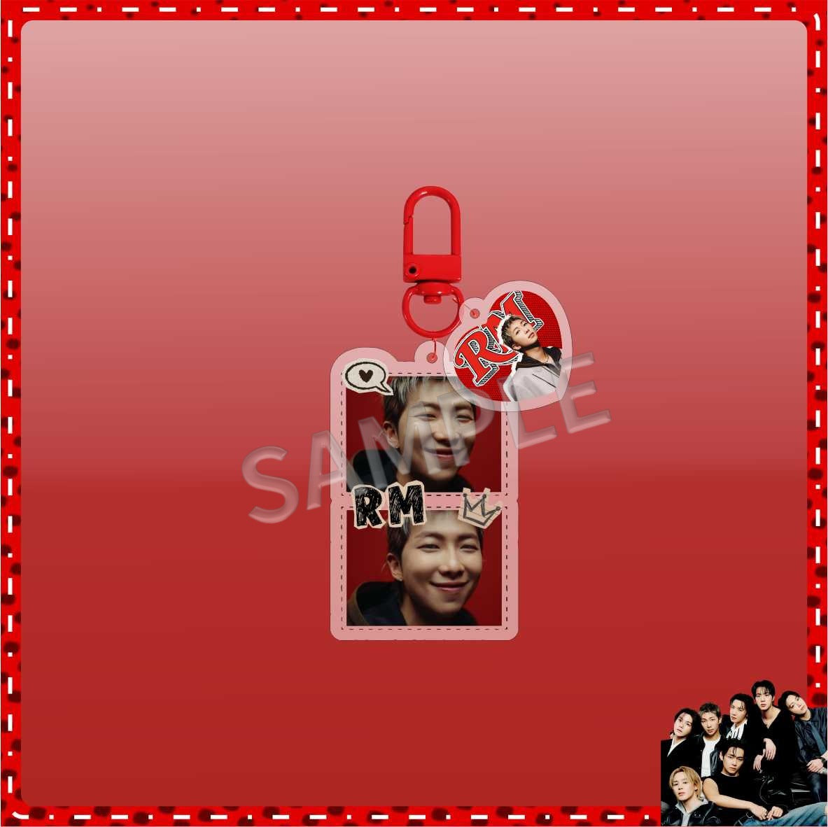Bangtan Boys 2026 Red Cute Keychain