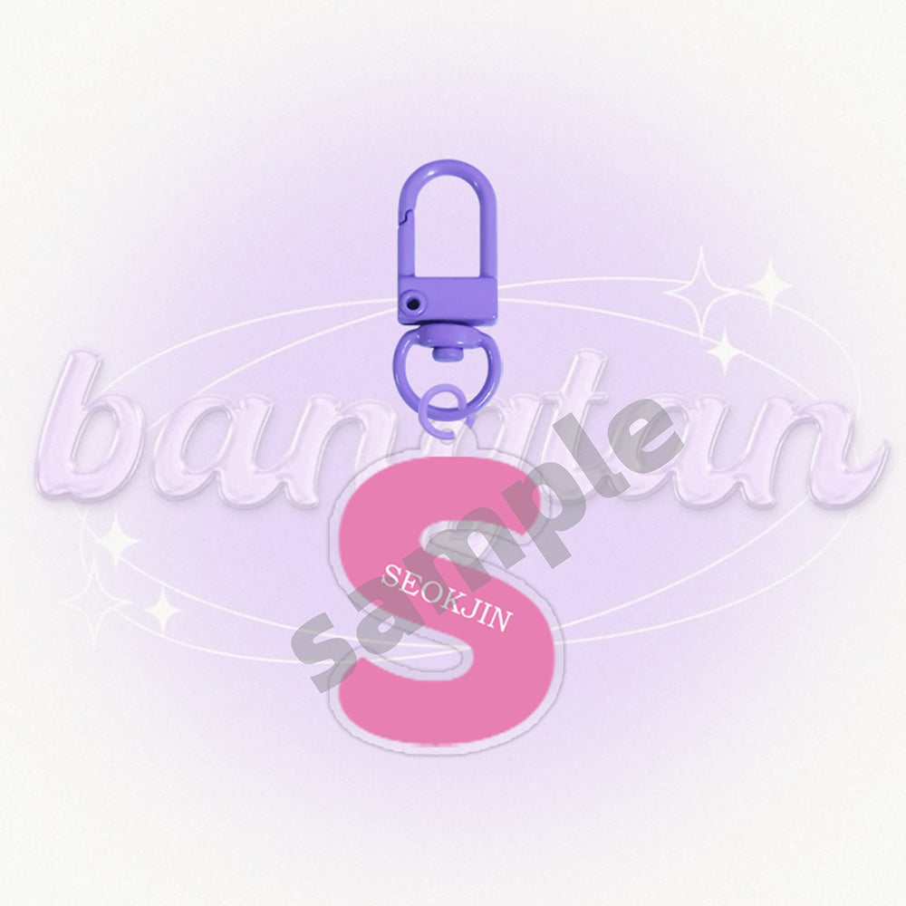 Bangtan Boys 2026 Letter Names Colorful Keychain