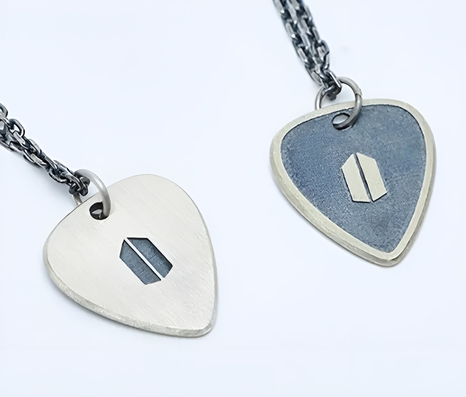 Bangtan Boys Suga Guitar Pick Pendant Necklace