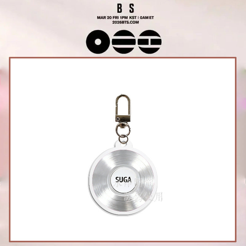 Bangtan Boys 2026 World Tour CD Keychain Accessories
