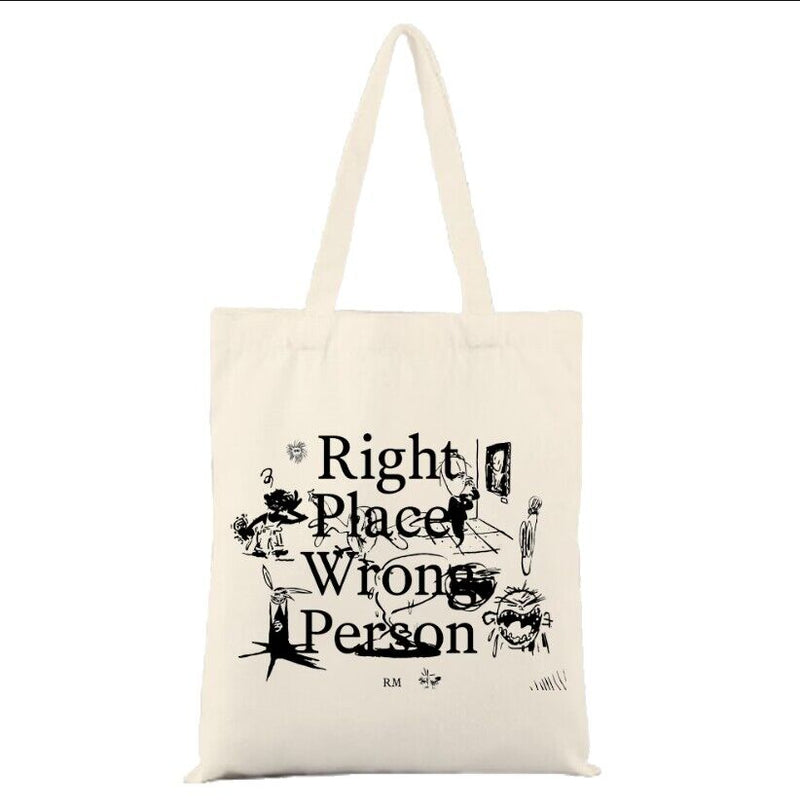Bangtan RM Right Place Wrong Person Tote Bag